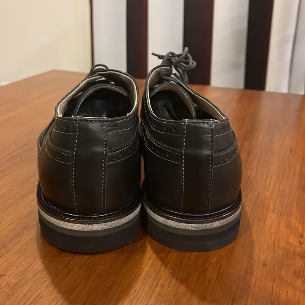 Rogue Rodman O Leather Wingtip Blucher Shoes black new Mens Size 11